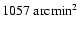 $1057~\mbox{arcmin}^2$