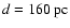 $d = 160~\mbox{pc}$