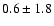 $0.6\pm1.8$