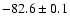 $-82.6\pm0.1$