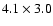 $4.1\times 3.0$