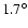 $1.7^{\circ }$