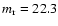 $m_{\rm r}=22.3$
