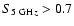$S_{5~{\rm GH}z}> 0.7$