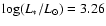 $\log (L_*/L_{\odot})=
3.26$