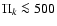 $\Pi_{k}
\la 500 $