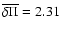 $\overline {\delta \Pi }= 2.31$