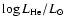 $\log L_{\rm He}/L_{\odot}$