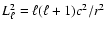 $L_{\ell}^2= \ell (\ell + 1)c^2 / r^2$