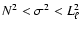 $N^2 < \sigma^2 < L_{\ell}^2$