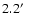 $2.2\hbox {$^\prime $ }$
