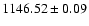 $1146.52 \pm 0.09$