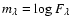 ${m_\lambda=\log F_\lambda}$