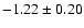$-1.22\pm0.20$
