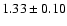 $1.33\pm0.10$