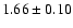 $1.66\pm0.10$