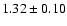 $1.32\pm0.10$