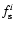 $f_{\rm s}^i$