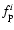 $f_{\rm p}^i$