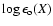 $\log\epsilon_{\rm o}(X)$
