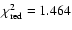$\chi^2_{\rm red}= 1.464$
