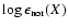 $\log\epsilon_{\rm nor}(X)$