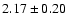 $2.17\pm0.20$