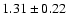 $1.31\pm0.22$