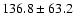 $136.8\pm63.2$