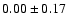$0.00\pm0.17$