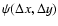$\psi(\Delta x,\Delta y)$