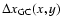 $\Delta x_{\rm GC}(x,y)$