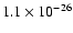 $1.1\times10^{-26}$