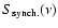 $S_{\rm synch.}(\nu)$