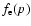 $f_{\rm e}(p)$