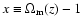 $x \equiv \Omega_{\rm m}(z) -1$