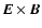 $\vec{E}\times\vec{B}$