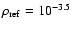 $\rho _{\rm ref}=10^{-3.5}$