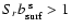 $S_r b_{\rm surf}^{~\rm s} > 1$
