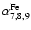 $\alpha^{\rm Fe}_{7,8,9}$