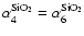 $\alpha^{\rm SiO_2}_4=\alpha^{\rm SiO_2}_6$