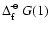 $\Delta_{\rm f}^{\hbox{$\rm\hspace{0.1ex}\circ\hspace{-1.275ex}-$ }}\hspace{-0.2ex}G(1)$