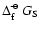$\Delta_{\rm f}^{\hbox{$\rm\hspace{0.1ex}\circ\hspace{-1.275ex}-$ }}\hspace{-0.2ex}G_{\rm S}$