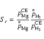 \begin{displaymath}S_r = \frac{p^{\rm CE}_{\rm Mg}}{\displaystyle {p^{\hspace{-0...
...rm {\rm H}_2}}{\displaystyle p^{\rm CE}_{\rm {\rm H}_2}} \cdot
\end{displaymath}
