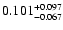 $\rm0.101^{+0.097}_{-0.067}$