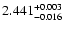 $\rm 2.441^{+0.003}_{-0.016}$