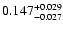 $\rm0.147^{+0.029}_{-0.027}$
