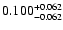 $\rm0.100^{+0.062}_{-0.062}$