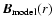 $\vec{B}_{\rm model}(r)$