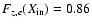 $F_{z,e}(X_{\rm
in})=0.86$